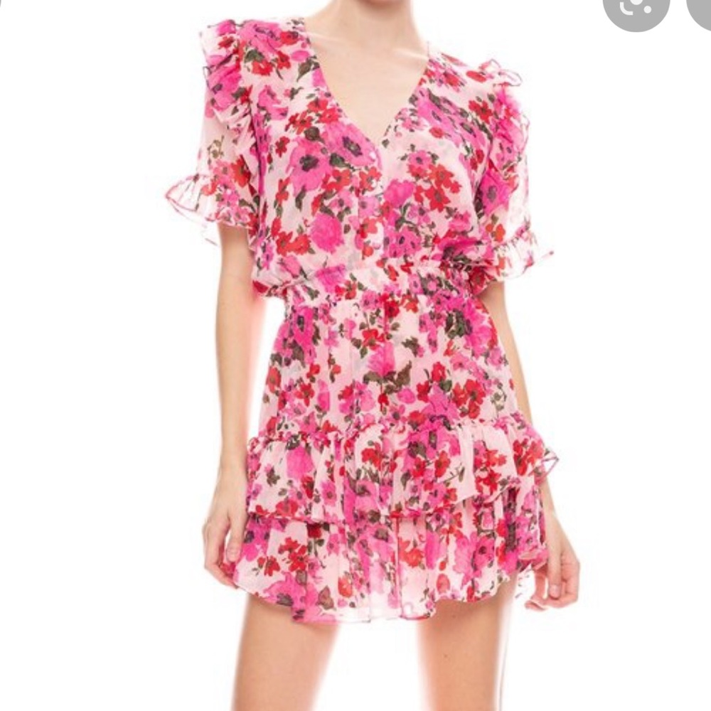 Miss Los Angeles floral dress